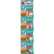 ミネット 4連パック 歯の健康 ささみ添え [猫用 ドライフード 140g 総合栄養食]