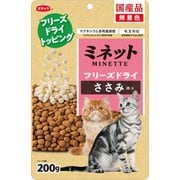 ミネット フリーズドライ ささみ添え [猫用 ドライフード 200g 総合栄養食]