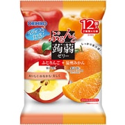 ぷるんと蒟蒻ゼリー パウチふじりんご＋温州みかん 20g×12個