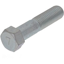 MOA-050 [三価メッキ 7T小型六角ボルト 半ねじ M10×45 P1.25]