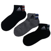 adidas3P底パイルプチ丈kids アソート 23-25cm 123-23B5