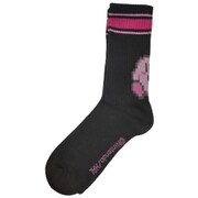 385-23X3 [星のカービィ カービィアメリブクルー丈 Women Size ブラック 23-25cm]
