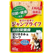 いなば ジャンプライフ パウチ とりささみ＆ビーフ 40g [ドッグフード]