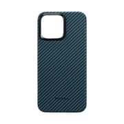 KI1508PM [アラミド繊維 iPhone15 Pro Max ケース MagEZ Case 4 ブラックブルーツイル柄 1500D]