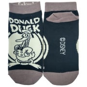 301-23Q7 [Disney D100モノクロドナルド Women Size ドナルド スニーカー丈ソックス ベージュ 23/25]