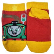 171-23A0 [トーマス 2D線路柄 Kids Size バーシー スニーカー丈ソックス レッド 13/19]
