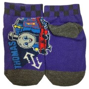 171-23A2 [トーマス 2D フロント スニーカー丈横柄 Kids Size スニーカー丈ソックス パープル 13/19]