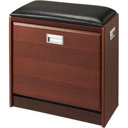 ベンチ式シューズラック ブラウン 40cm TAN-815-40（BR）