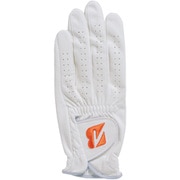 GLG12COR24 [ゴルフグローブ ブリヂストンゴルフ TOUR GLOVE（ツアーグローブ） カラーマークモデル 左手用 24cm ホワイト/オレンジ]