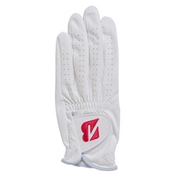 GLG12CRD25 [ゴルフグローブ ブリヂストンゴルフ TOUR GLOVE（ツアーグローブ） カラーマークモデル 左手用 25cm ホワイト/レッド]