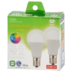 LED電球 PS形E17 40形 昼白色 2個入り LDA4N-G-E17 RA 2P