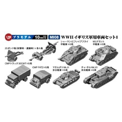 MI08 1/700 WWII イギリス軍用 車両セット1 [組立式プラスチックモデル]