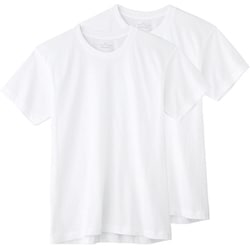 BODYWILD ボディワイルド 綿100％ クルーネックTシャツ （2枚組） M ホワイト BW5013AY