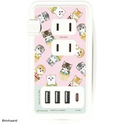 USB/USB Type-C 付き ACタップ mofusand カップケーキにゃん MOFU-34B