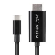 USB TYPE-C HDMIミラーリングケーブル 2m PG-SUCTV2MBK