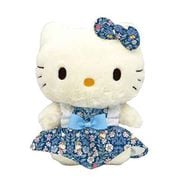 190390-24 リバティ・ファブリックス×ハローキティ ぬいぐるみ S ブルー [キャラクターグッズ]