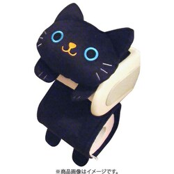 ねこのトイレットペーパーカバー クロ ME368