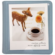 チェキスクエア用アルバム 表紙1枚＋28枚収納 ポラロイドアルバム スクエア （For instax square） スカイブルー