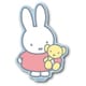 MIF033 miffy ダイカットミニステッカー ミッフィー＆クマチャン