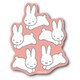 MIF039 miffy ダイカットミニステッカー うさぎ