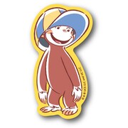 CG024 おさるのジョージ ダイカットミニステッカー アニメキャップ