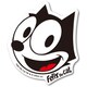 FLX006 FELIX  ダイカットミニステッカー FACE 白