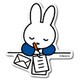 MIF010 miffy ダイカットビニールステッカー 手紙