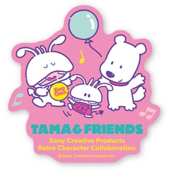TAM004 タマ＆フレンズ ダイカットステッカー ポチ＆バイキンくん