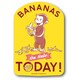 CG031 おさるのジョージ ダイカットステッカー BANANAS