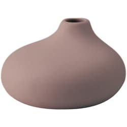 花瓶 AYAフラワーベース フラット 陶器 ブラウン T-956533