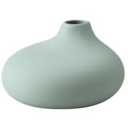 T-956540 [花瓶 AYAフラワーベース フラット 陶器 ピーコックグリーン]