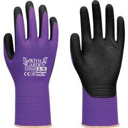 W598-M [トワロン ニトリル背抜き手袋 WITHGARDEN ランドスケープ バイオレットサファイア 8/M]