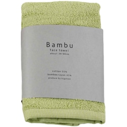 フェイスタオル Bambu 34×80cm グリーン HGB-0380GR