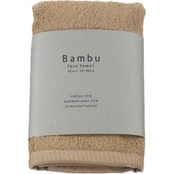 フェイスタオル Bambu 34×80cm ブラウン HGB-0380BR