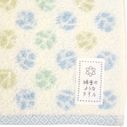 WYT45104 [ミニタオル 綿雪のようなタオル 25×25cm ブルー×グリーン]