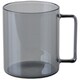 マグカップ 330ml L FUFU フフ 耐熱ガラス ブラック T-956656