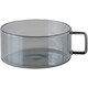 スープカップ 390ml FUFU フフ 耐熱ガラス ブラック T-956663