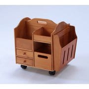 TAN-109L [桐製便利ワゴン ロータイプ 小物収納]