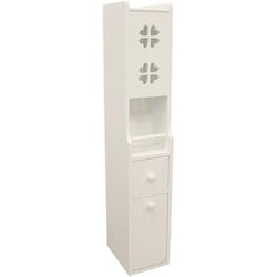 スリムトイレラック ホワイト 収納 TAN-110（WH）