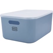 収納ボックス RESTOCK ふた付 ソフトボックス M 幅26×奥行37×高さ16cm ブルー A514BL