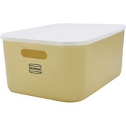 収納ボックス RESTOCK ふた付 ソフトボックス M 幅26×奥行37×高さ16cm サンド A514SD