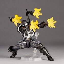 【ほぼ未使用】リボルテック エージェントヴェノム アメイジングヤマグチ 海洋堂 エージェントヴェノムが可動フィギュア「リボルテック