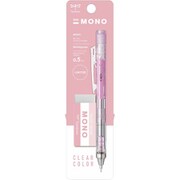 【限定】シャープペン MONOgraph モノグラフクリア クリアピンク 0.5mm+限定消しゴムパック PPA-241E