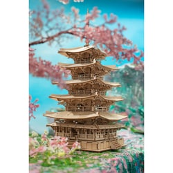 スキルスクリーン5重の塔 Amazon.co.jp: つくるんです® 日本語説明書付 3D ウッドパズル