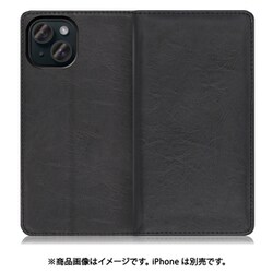 WORK10IP-BK-IP15 [iPhone 15用 手帳型ケース スタンド機能＆カードポケット付き ブラック]