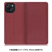 WORK10IP-RD-IP15 [iPhone 15用 手帳型ケース スタンド機能＆カードポケット付き ワインレッド]