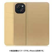 WORK13IP-NEWGD-IP15 [iPhone 15用 手帳型ケース スタンド機能＆カードポケット付き ゴールド]