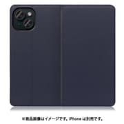 WORK16IP-NY-IP15 [iPhone 15用 手帳型ケース スタンド機能＆カードポケット付き ネイビー]