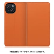 WORK16IP-OG-IP15 [iPhone 15用 手帳型ケース スタンド機能＆カードポケット付き オレンジ]