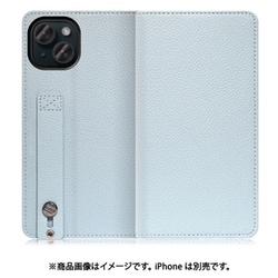 WORK23IP-BU-IP15 [iPhone 15用 手帳型ケース スタンド機能＆カードポケット付き スカイブルー]